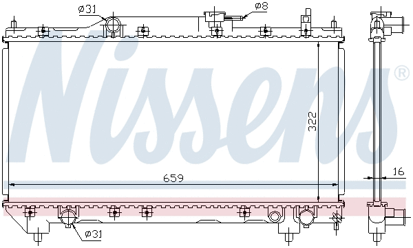 Radiator, engine cooling