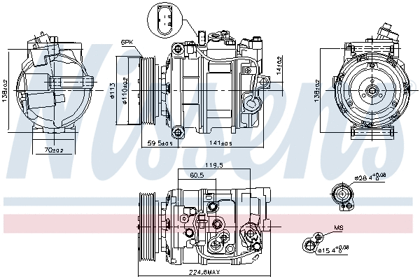 Compressor, air conditioning