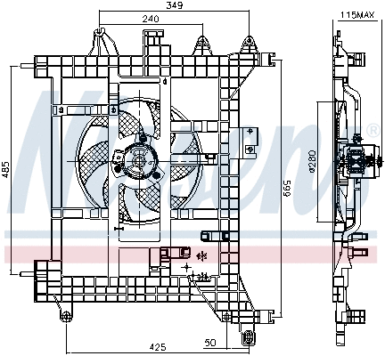 Fan, engine cooling