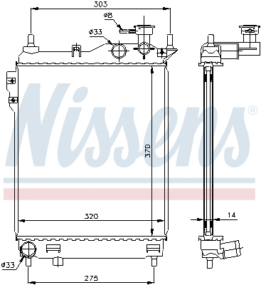 Radiator, engine cooling