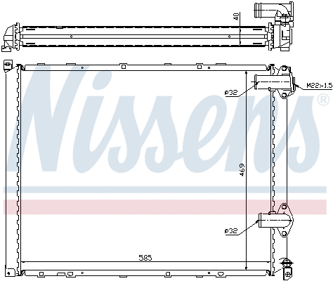 Radiator, engine cooling