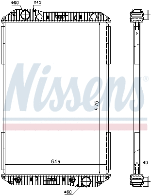Radiator, engine cooling (625710)