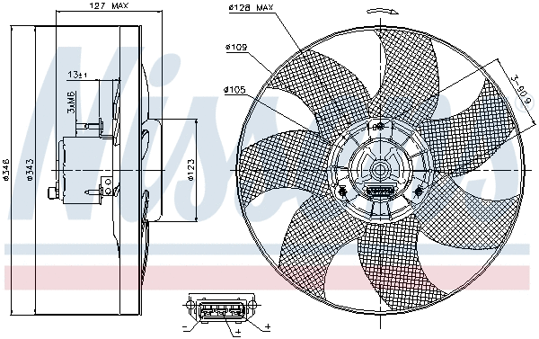Fan, engine cooling