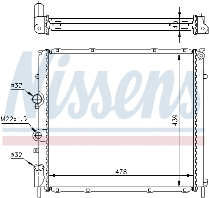 Radiator, engine cooling (697138)