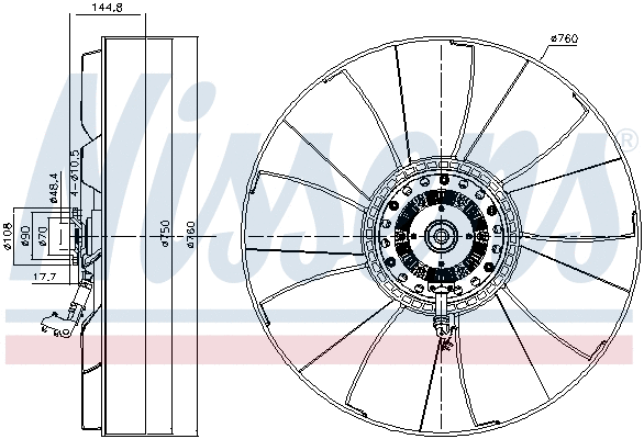 Clutch, radiator fan