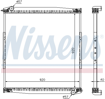 Radiator, engine cooling (67282)