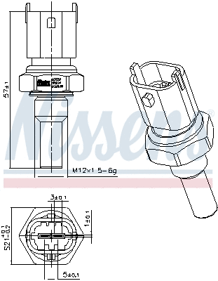 Sensor, coolant temperature