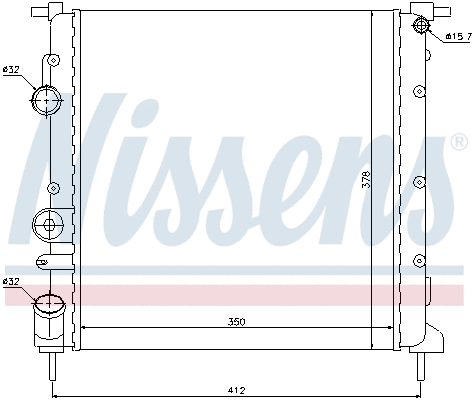 Radiator, engine cooling (698214)