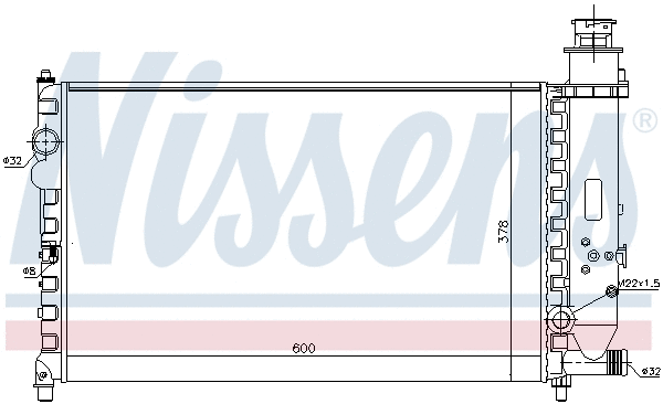 Radiator, engine cooling (699107)