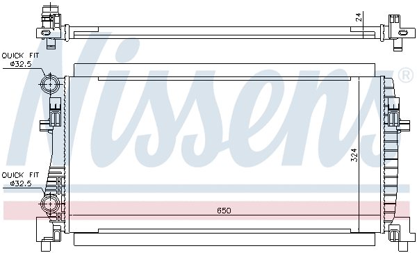 Radiator, engine cooling (693175)