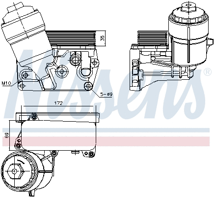 Oil Cooler, engine oil (91310)