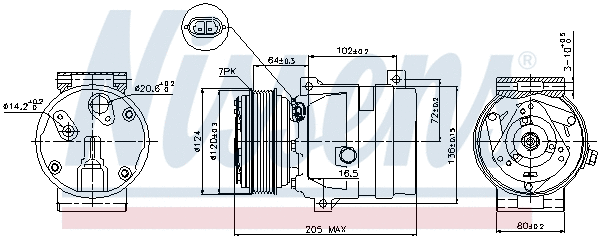 Compressor, air conditioning