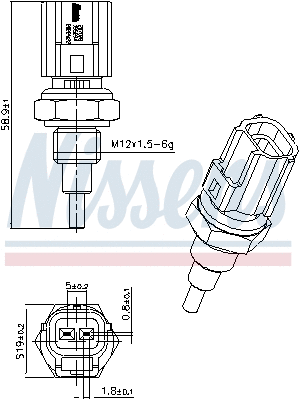 Sensor, coolant temperature