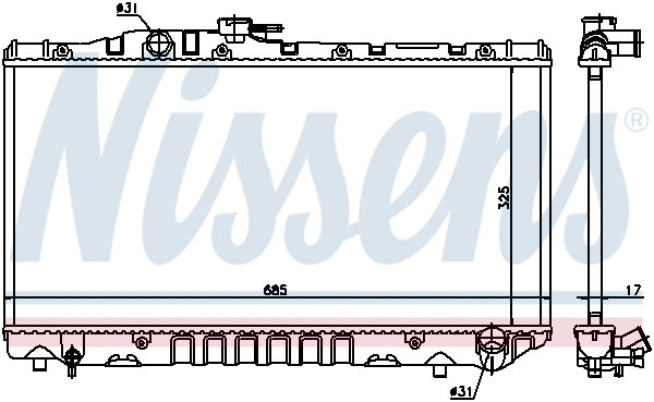 Radiator, engine cooling