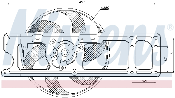 Fan, engine cooling (85597)