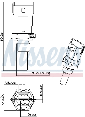 Sensor, coolant temperature