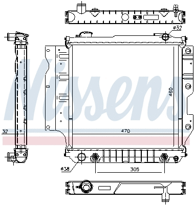 Radiator, engine cooling