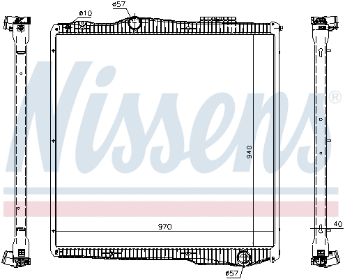 Radiator, engine cooling (67291)