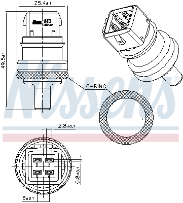 Sensor, coolant temperature