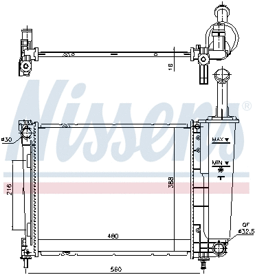 Radiator, engine cooling