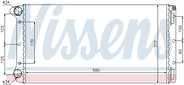 Radiator, engine cooling (695491)