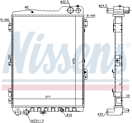 Radiator, engine cooling
