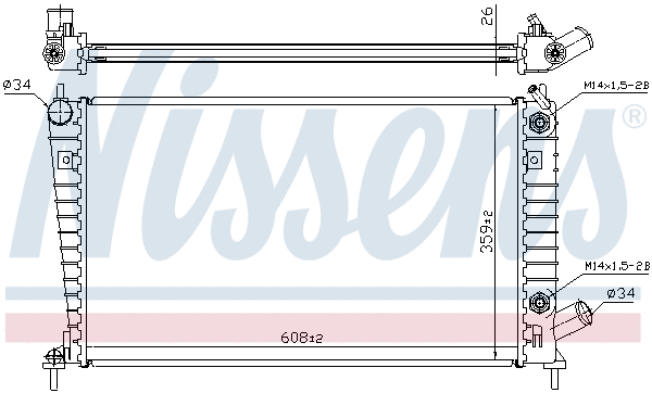 Radiator, engine cooling