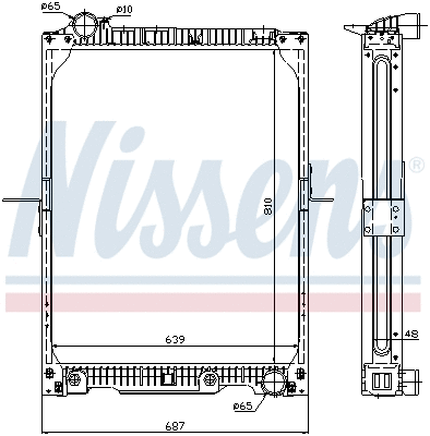 Radiator, engine cooling (62646A)