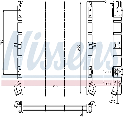 Radiator, engine cooling (64074)