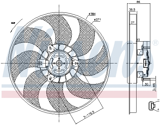Fan, engine cooling