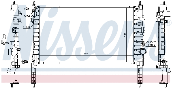Radiator, engine cooling