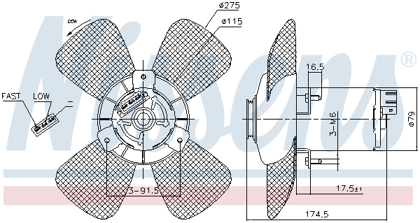 Fan, engine cooling