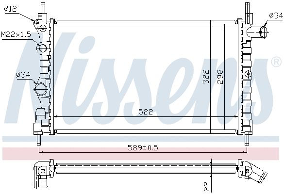 Radiator, engine cooling