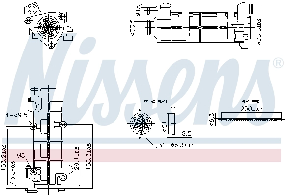 Cooler, exhaust gas recirculation (989458)