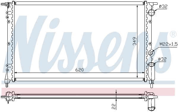 Radiator, engine cooling (694016)