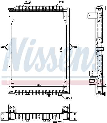 Radiator, engine cooling (63786)