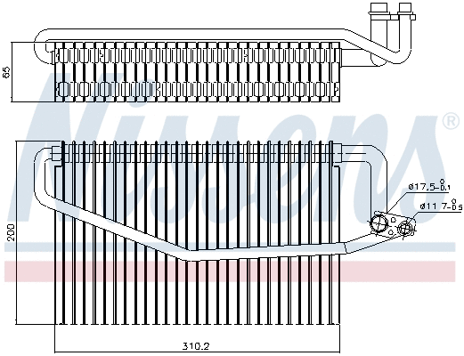 Evaporator, air conditioning