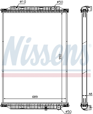 Radiator, engine cooling (637850)