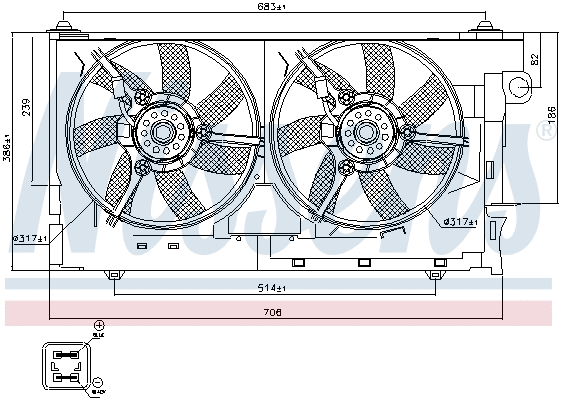 Fan, engine cooling