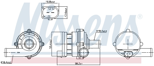 Auxiliary Water Pump (cooling water circuit) (832169)