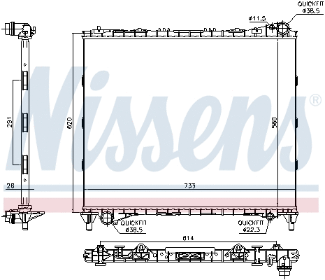 Radiator, engine cooling