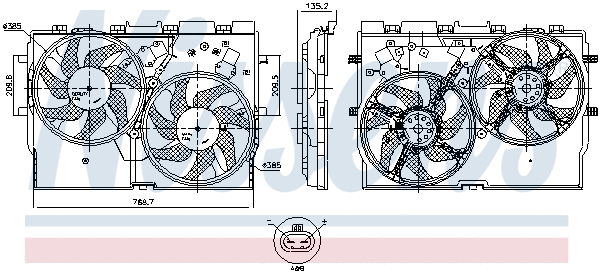Fan, engine cooling (850004)