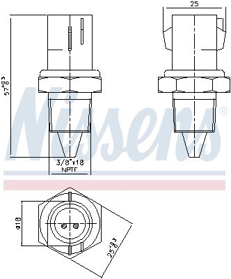 Sensor, coolant temperature
