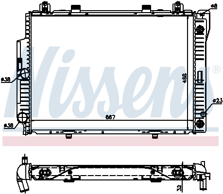 Radiator, engine cooling