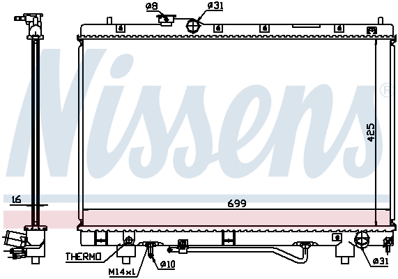 Radiator, engine cooling