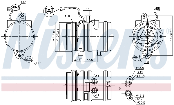 Compressor, air conditioning