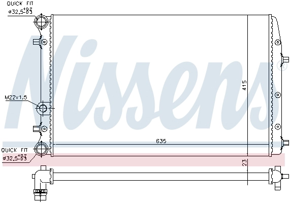 Radiator, engine cooling (695245)