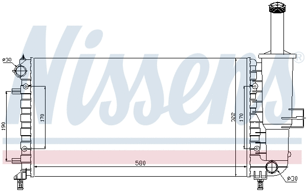 Radiator, engine cooling (697927)
