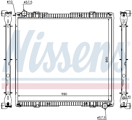 Radiator, engine cooling (64067A)