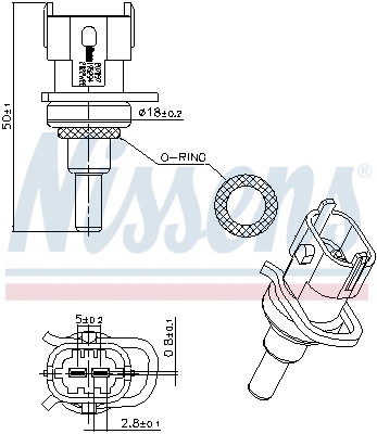 Sensor, coolant temperature